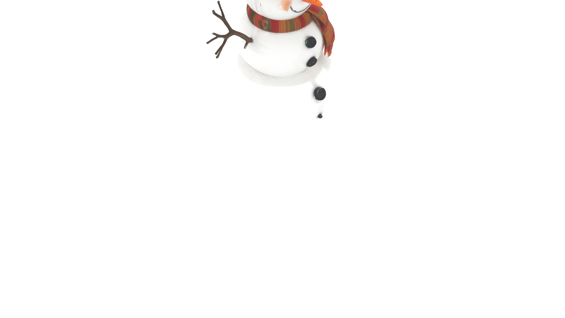 snowman Low-poly 3D model_7