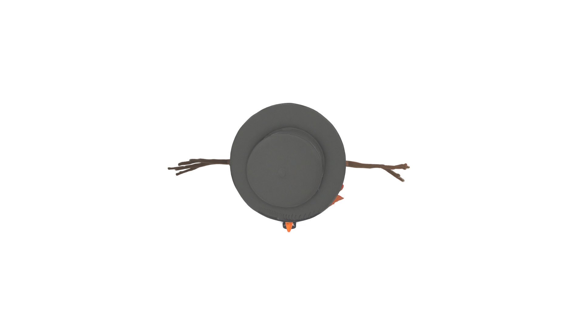 snowman Low-poly 3D model_14