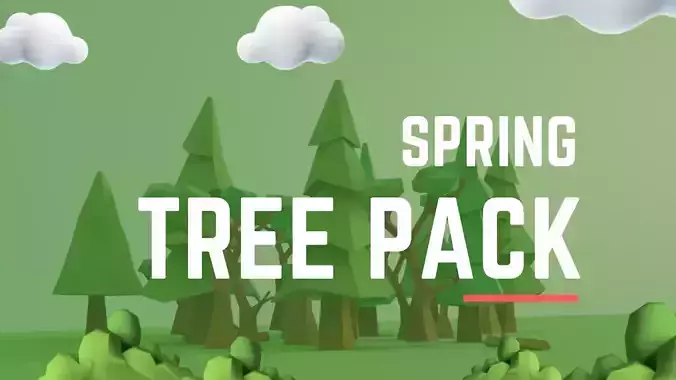 Low Poly Tree Pack - Spring