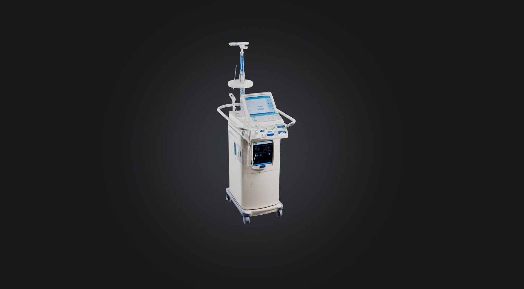 dialysis machine Low-poly 3D model_2