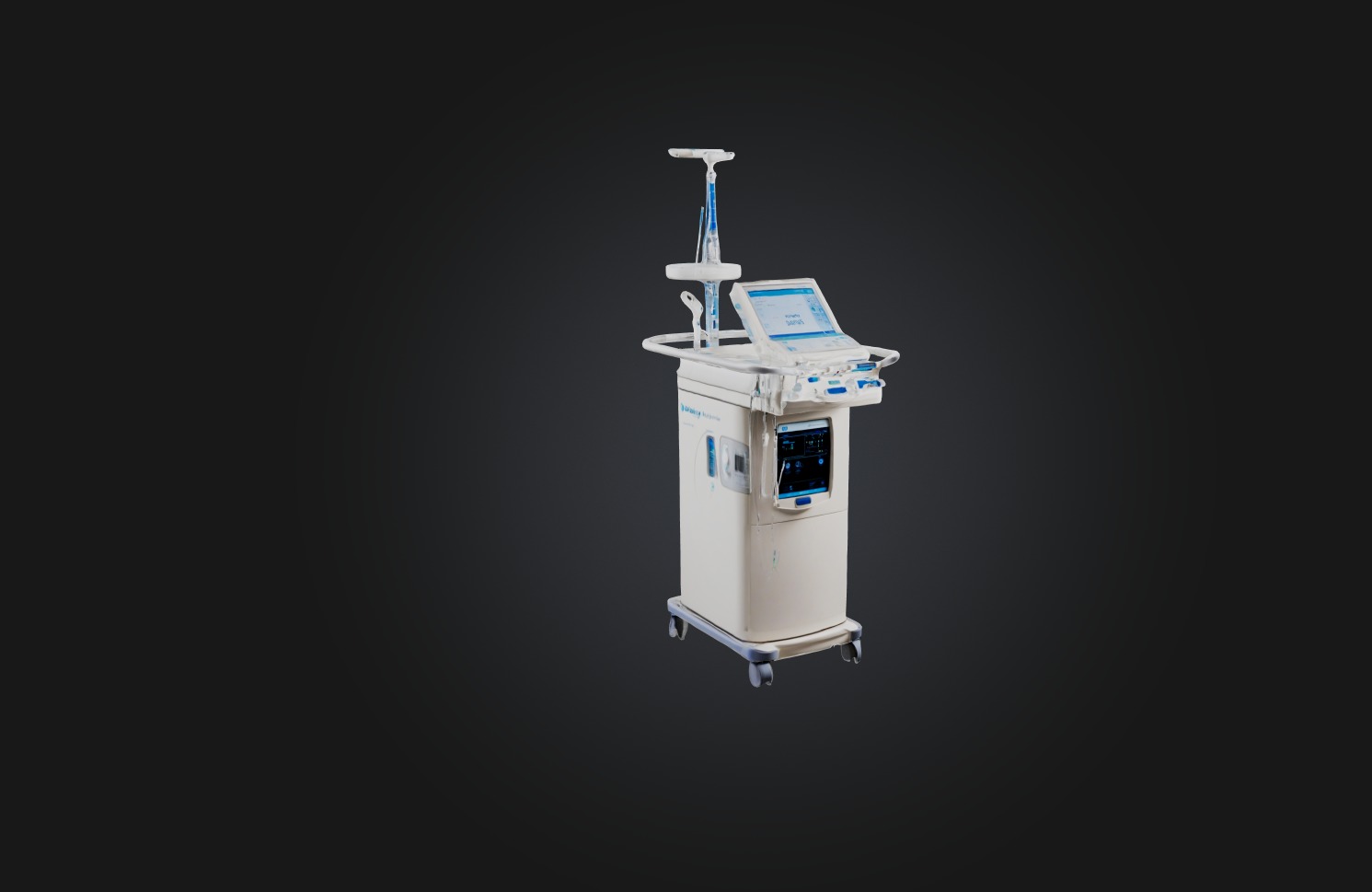 dialysis machine Low-poly 3D model_4