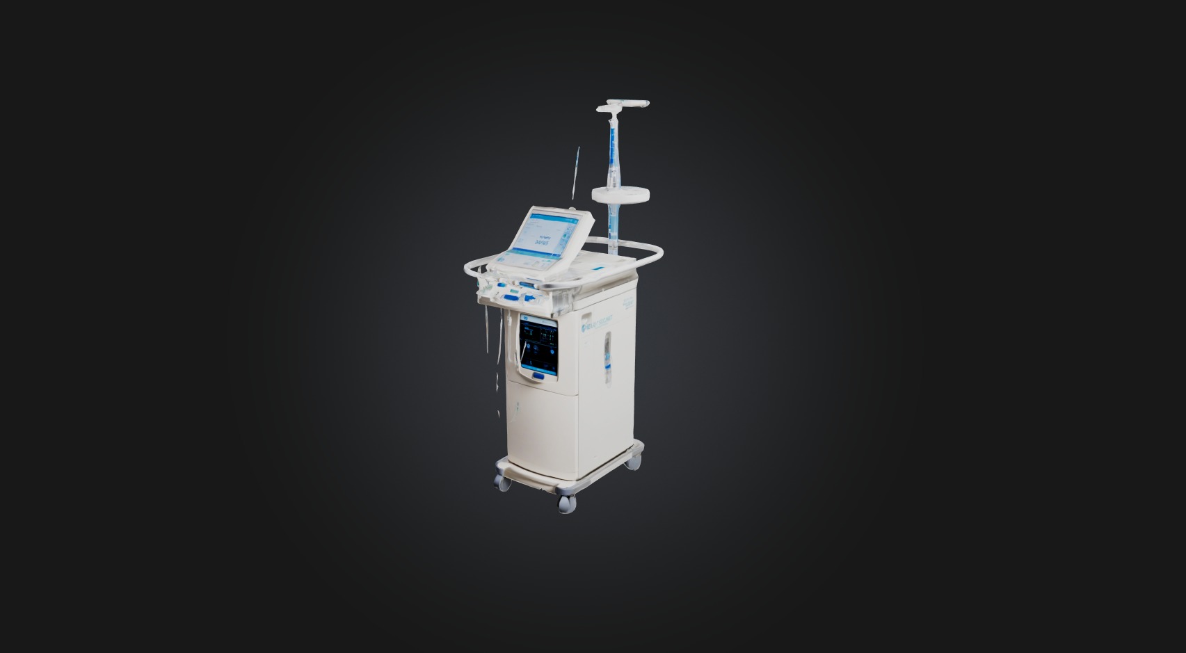 dialysis machine Low-poly 3D model_3