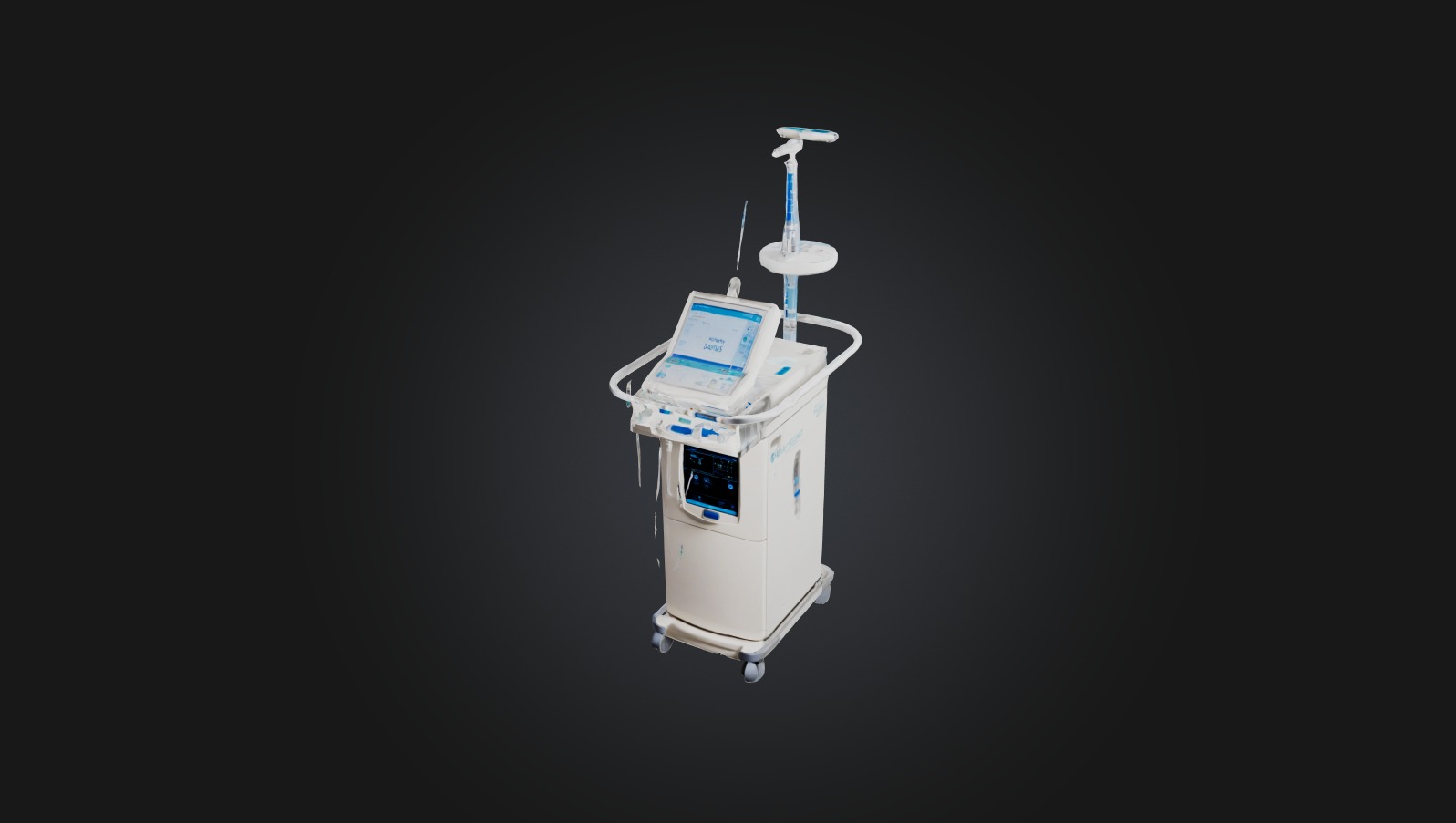 dialysis machine Low-poly 3D model_5