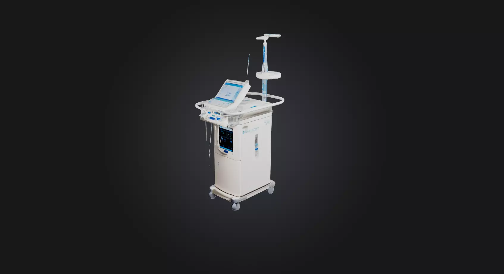 dialysis machine Low-poly 3D model_0