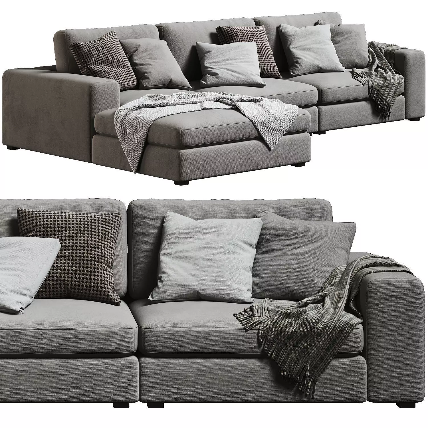 Article Beta Left Chaise Sectional 02 3D model