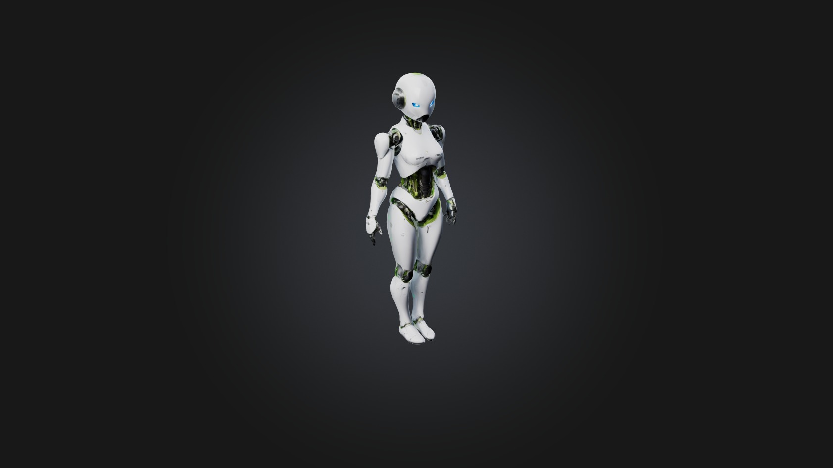 android  Low-poly 3D model_3