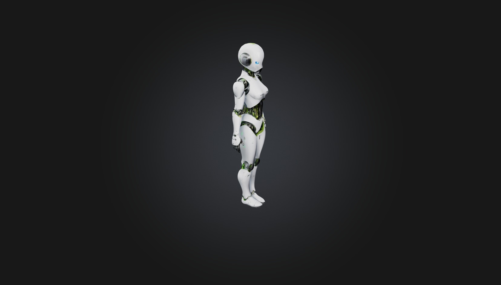 android  Low-poly 3D model_2