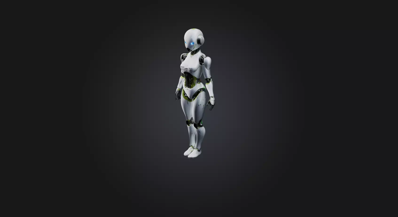 android  Low-poly 3D model_0