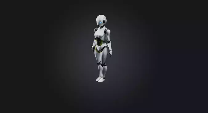 android  Low-poly 3D model
