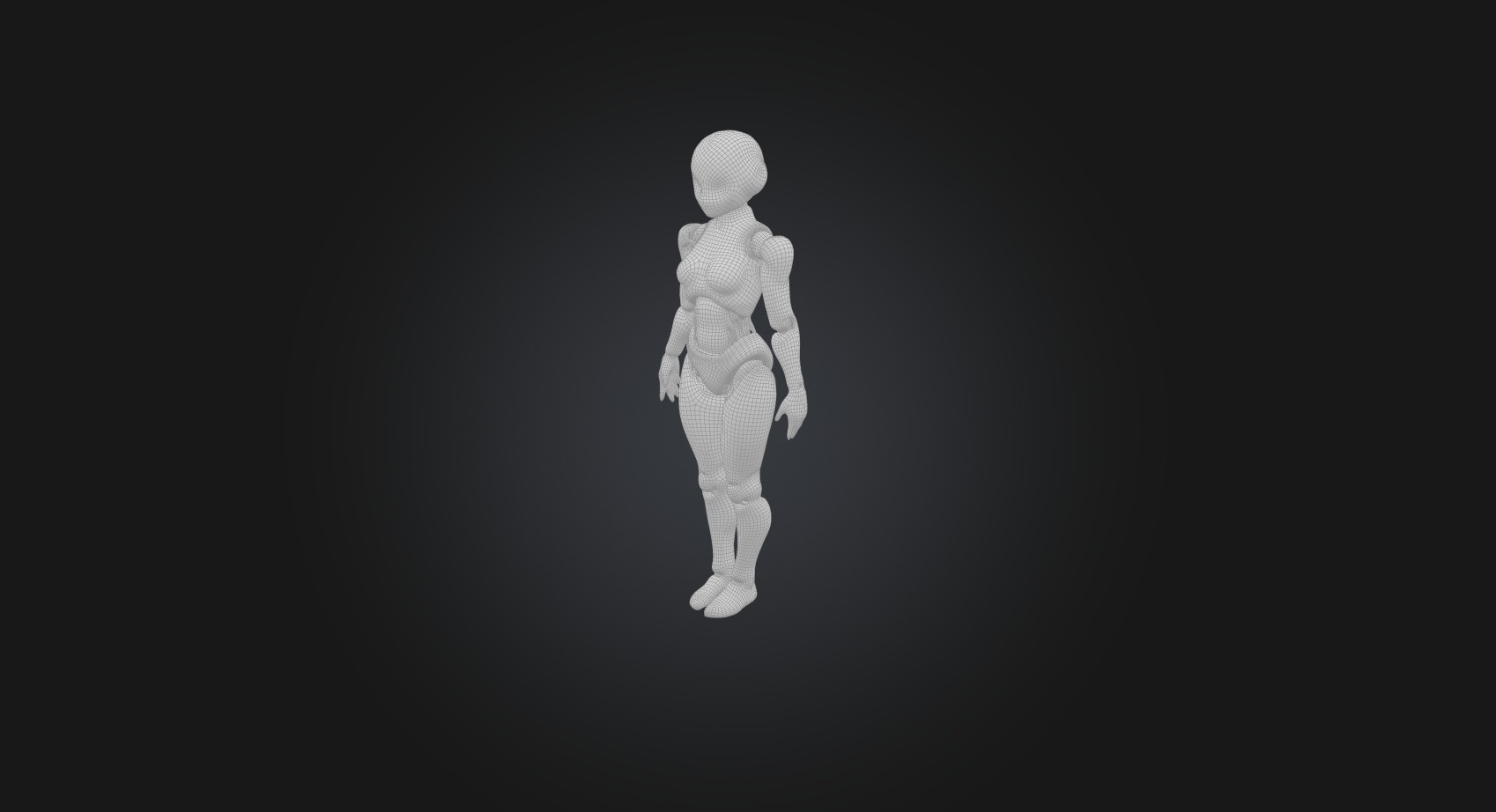 android  Low-poly 3D model_6