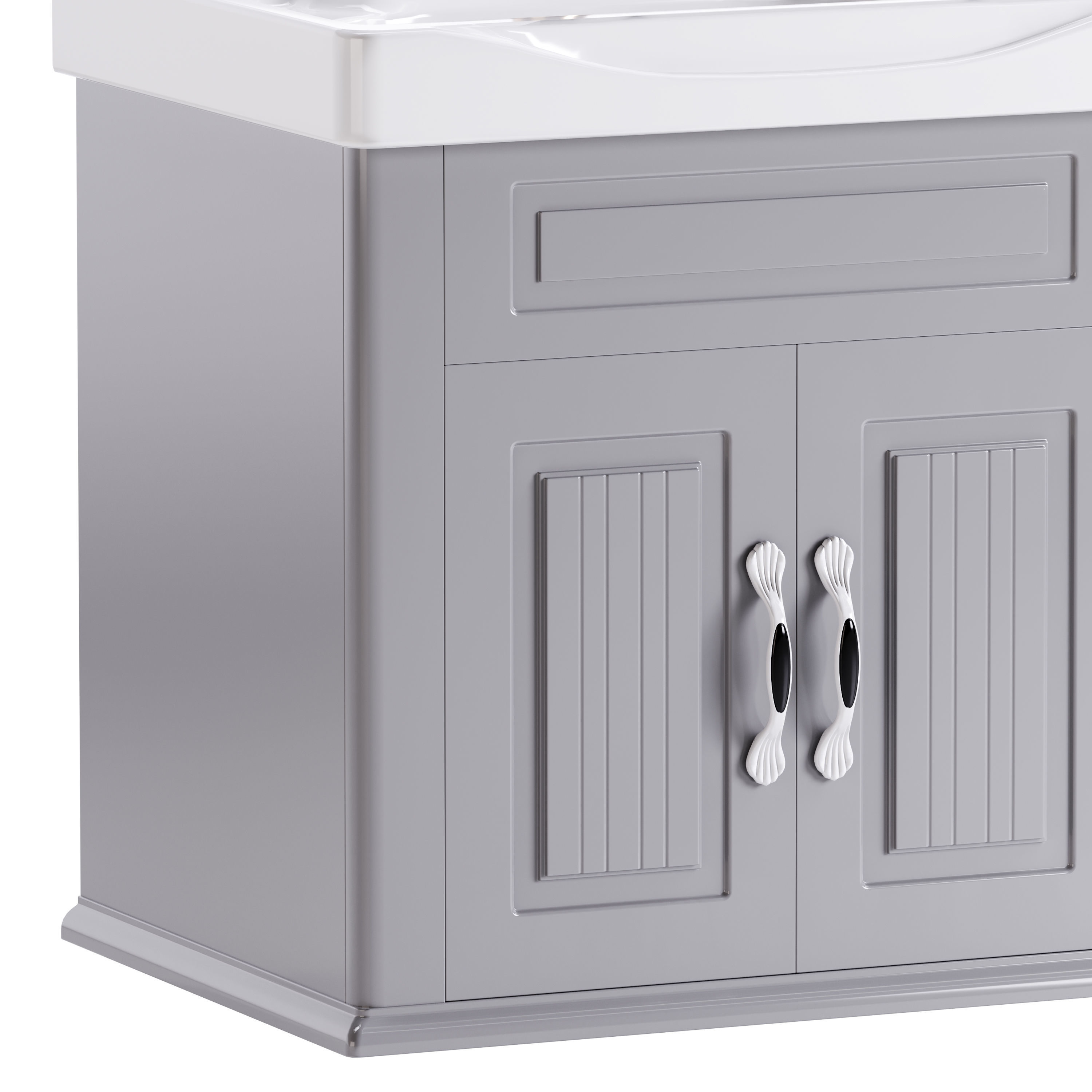 Adeline Large Wall Mounted Cabinet Vanity Bathroom Sink 3D model_7