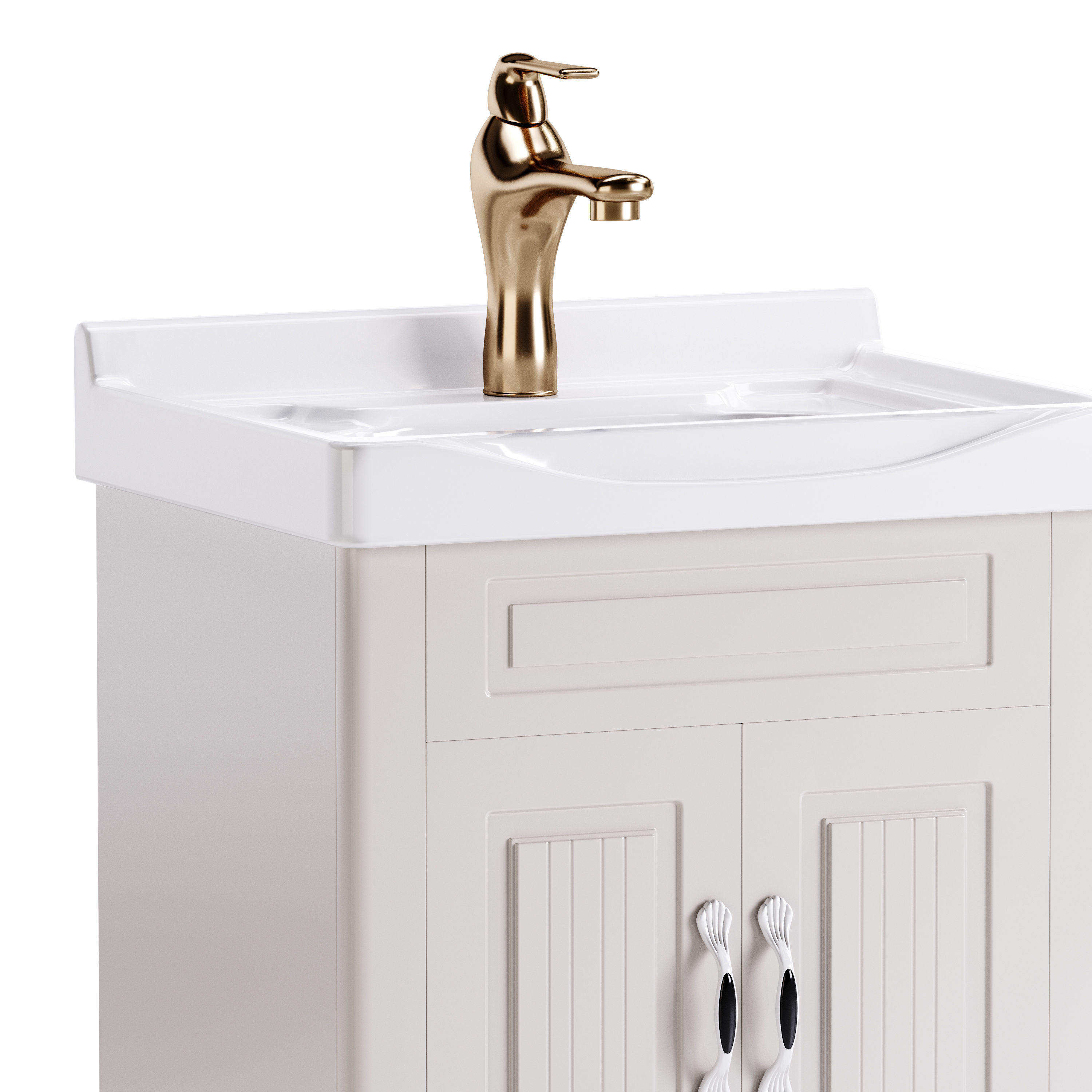 Adeline Large Wall Mounted Cabinet Vanity Bathroom Sink 3D model_12