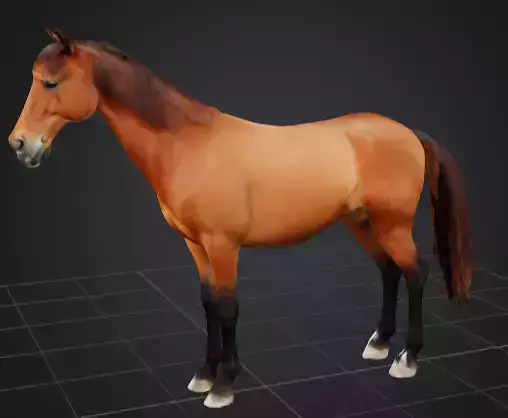 Simple horse cheap and high quality