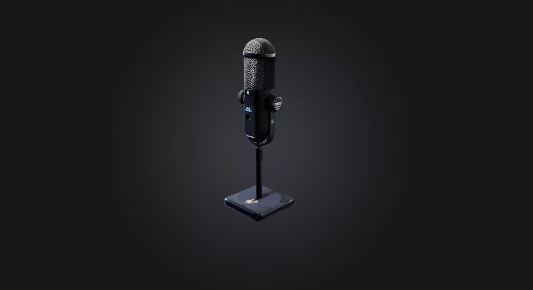 reporter microphone Low-poly 3D model_0