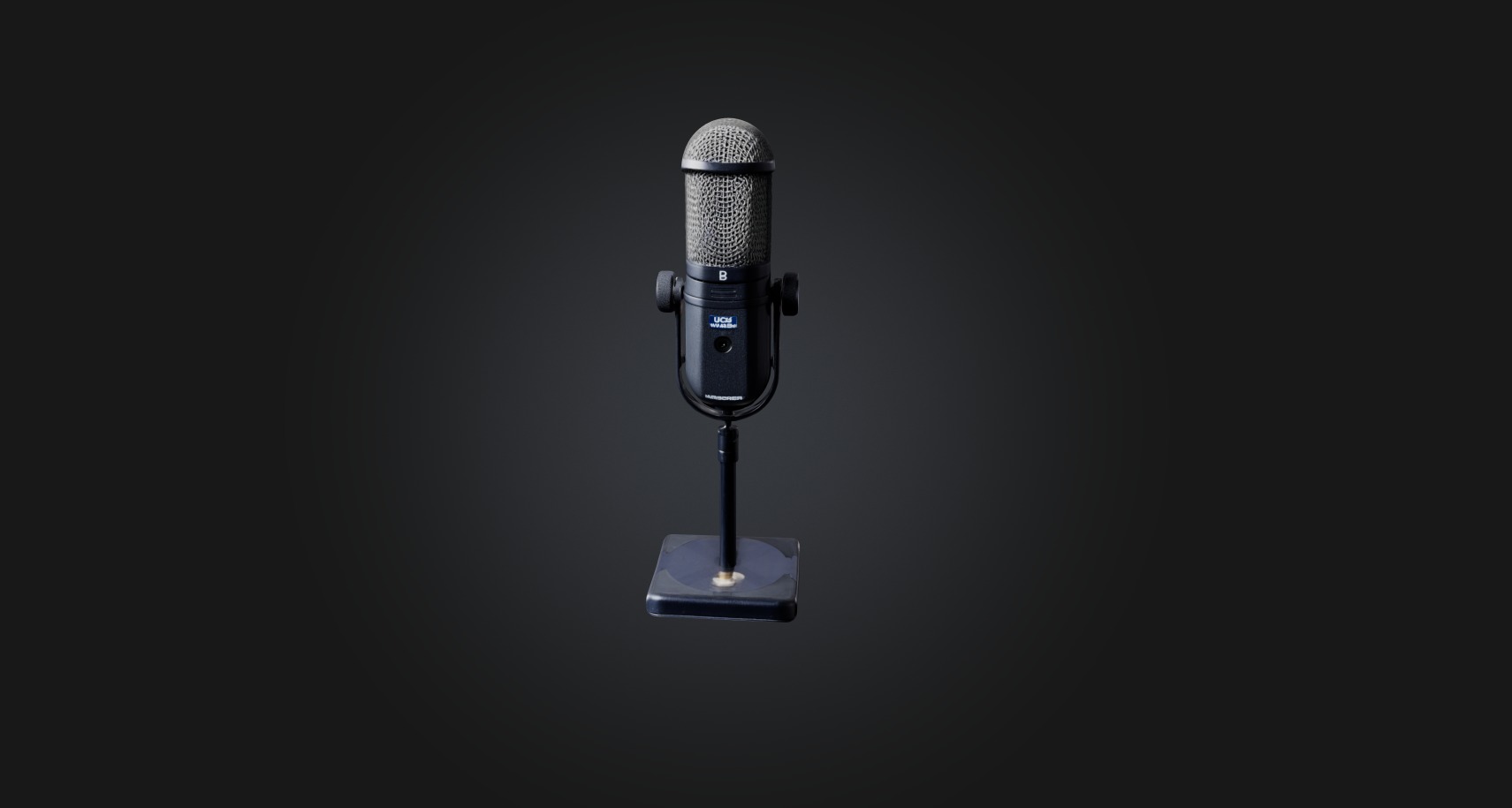 reporter microphone Low-poly 3D model_5