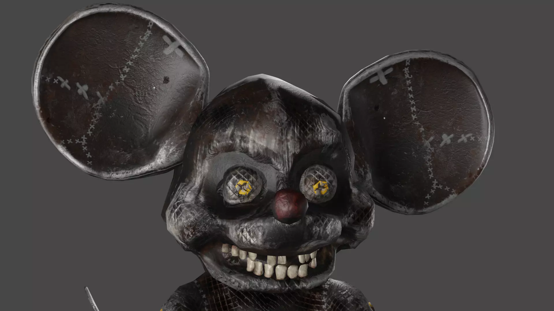 Mechanical Mouse Low-poly 3D model_0