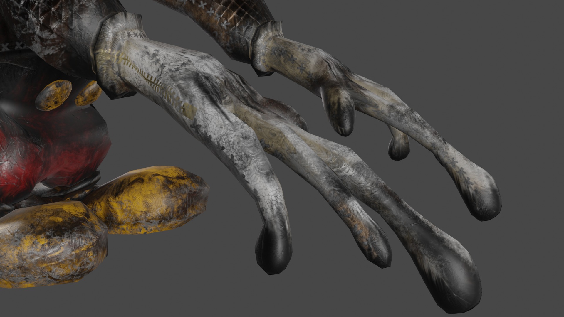 Mechanical Mouse Low-poly 3D model_9