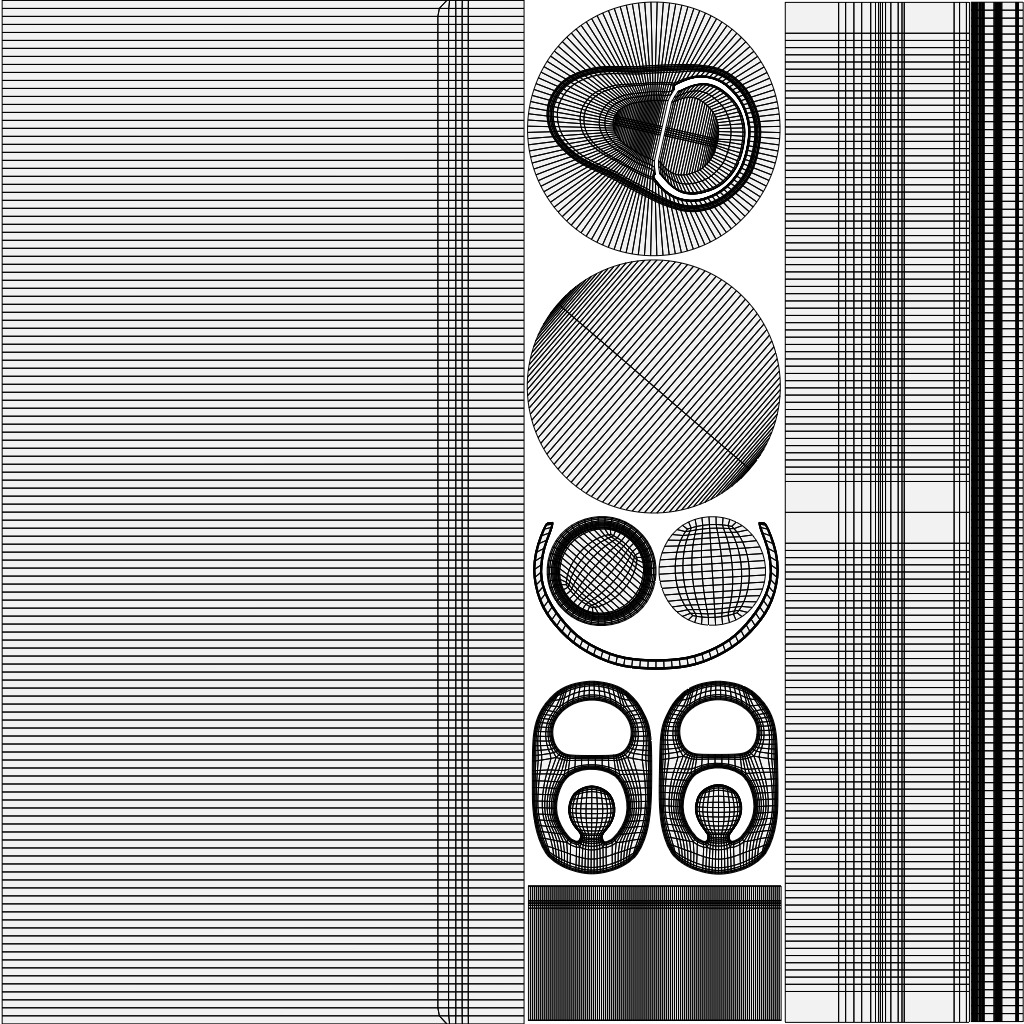 Regular 355ml Beverage Can Open and Closed Tabs with Droplets Low-poly 3D model_17
