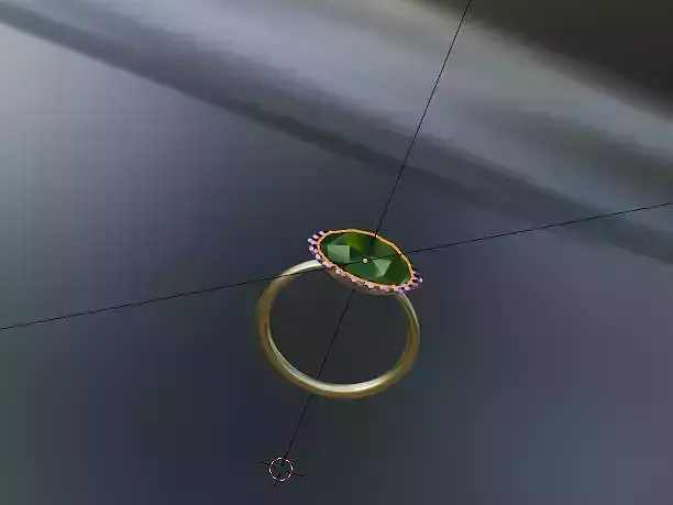 green emerald ring