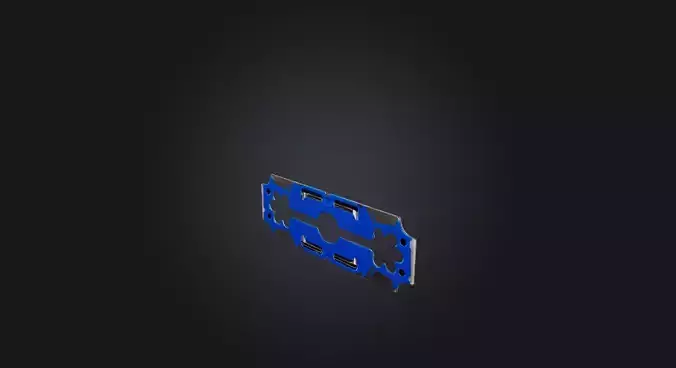 razor blade  Low-poly 3D model
