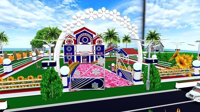 Super Cartoon House 3D model