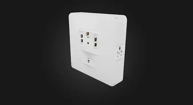 wall socket  Low-poly 3D model