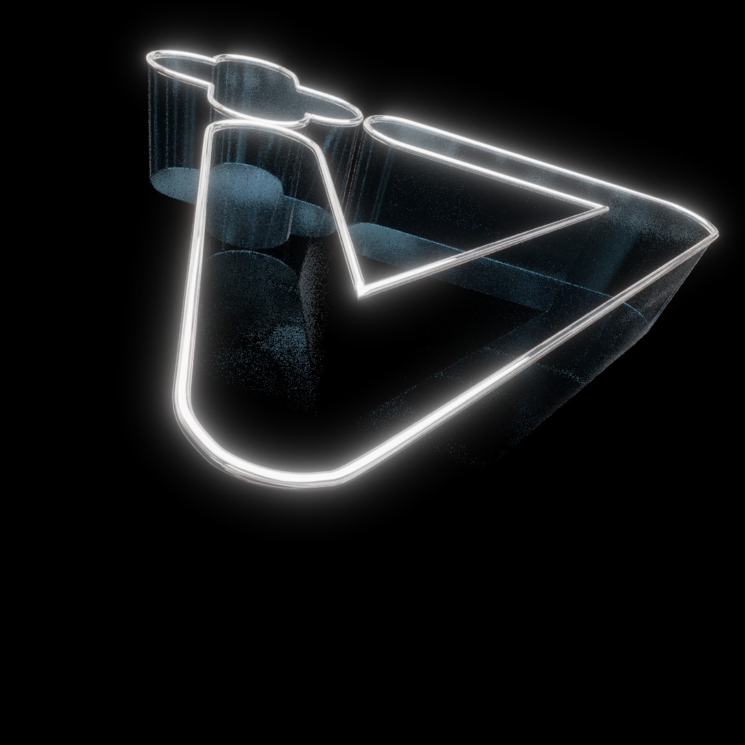 Designer Glass Table 3D print model_2