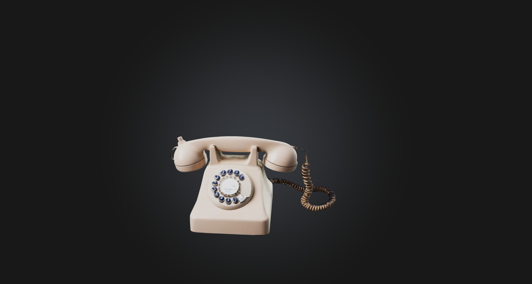 home phone Low-poly 3D model_12