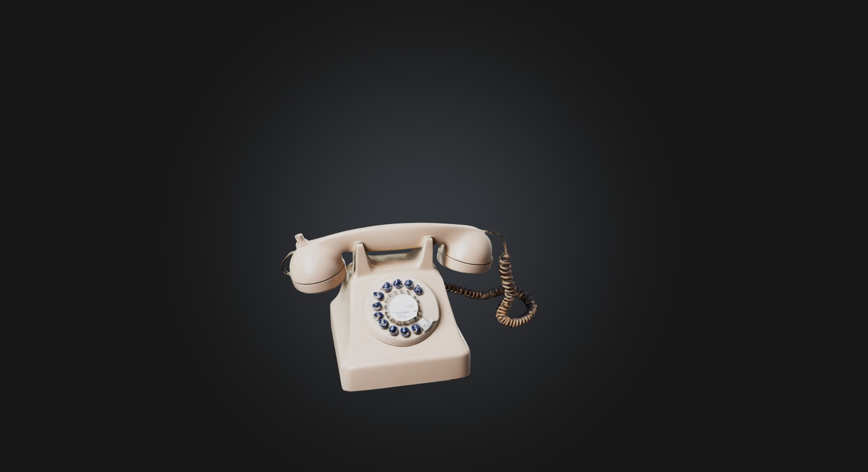 home phone Low-poly 3D model_11