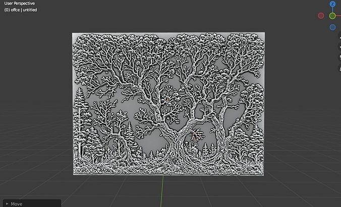 modern panel wall decor set wall relief mural CNC 116 3D model | CGTrader