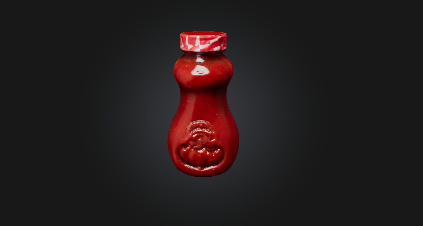 ketchup  Low-poly 3D model_3