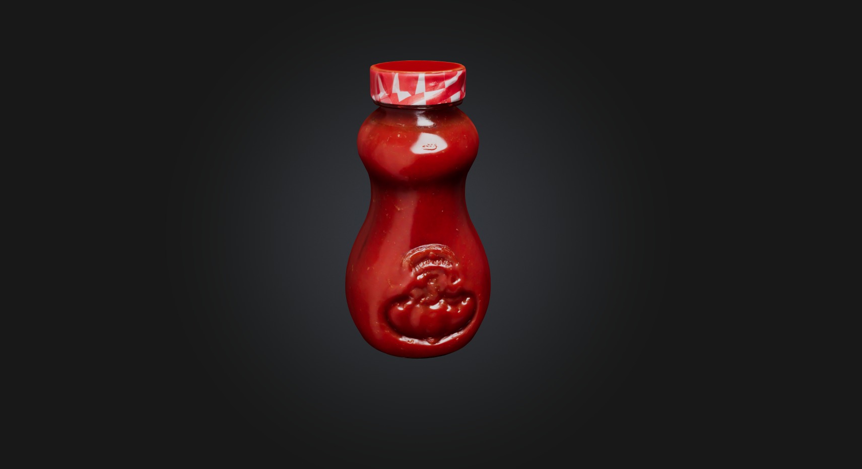 ketchup  Low-poly 3D model_2