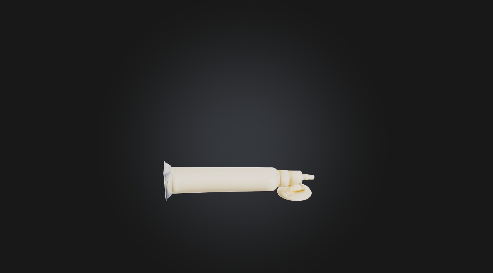 cream medicine Low-poly 3D model_1