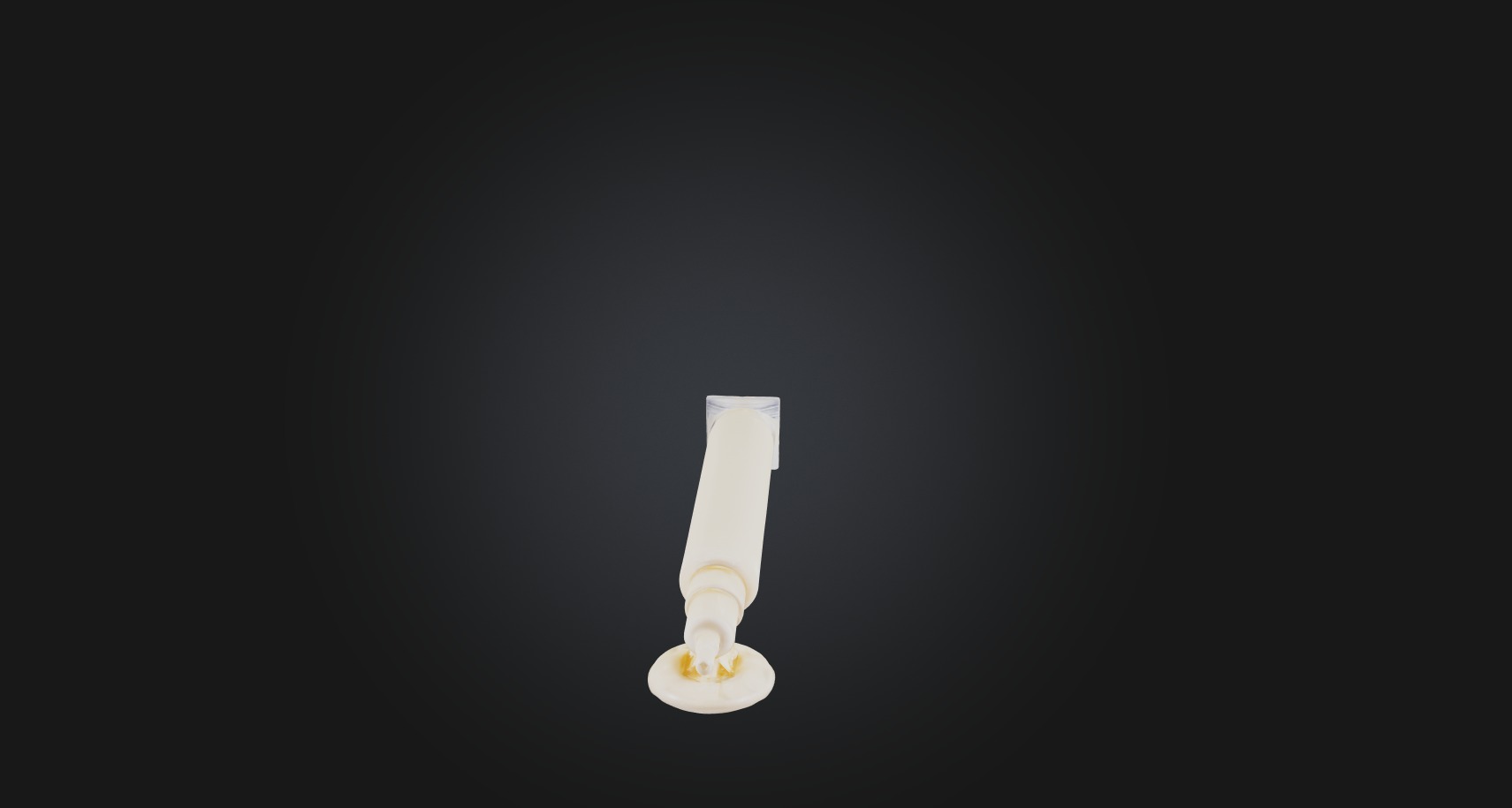 cream medicine Low-poly 3D model_5