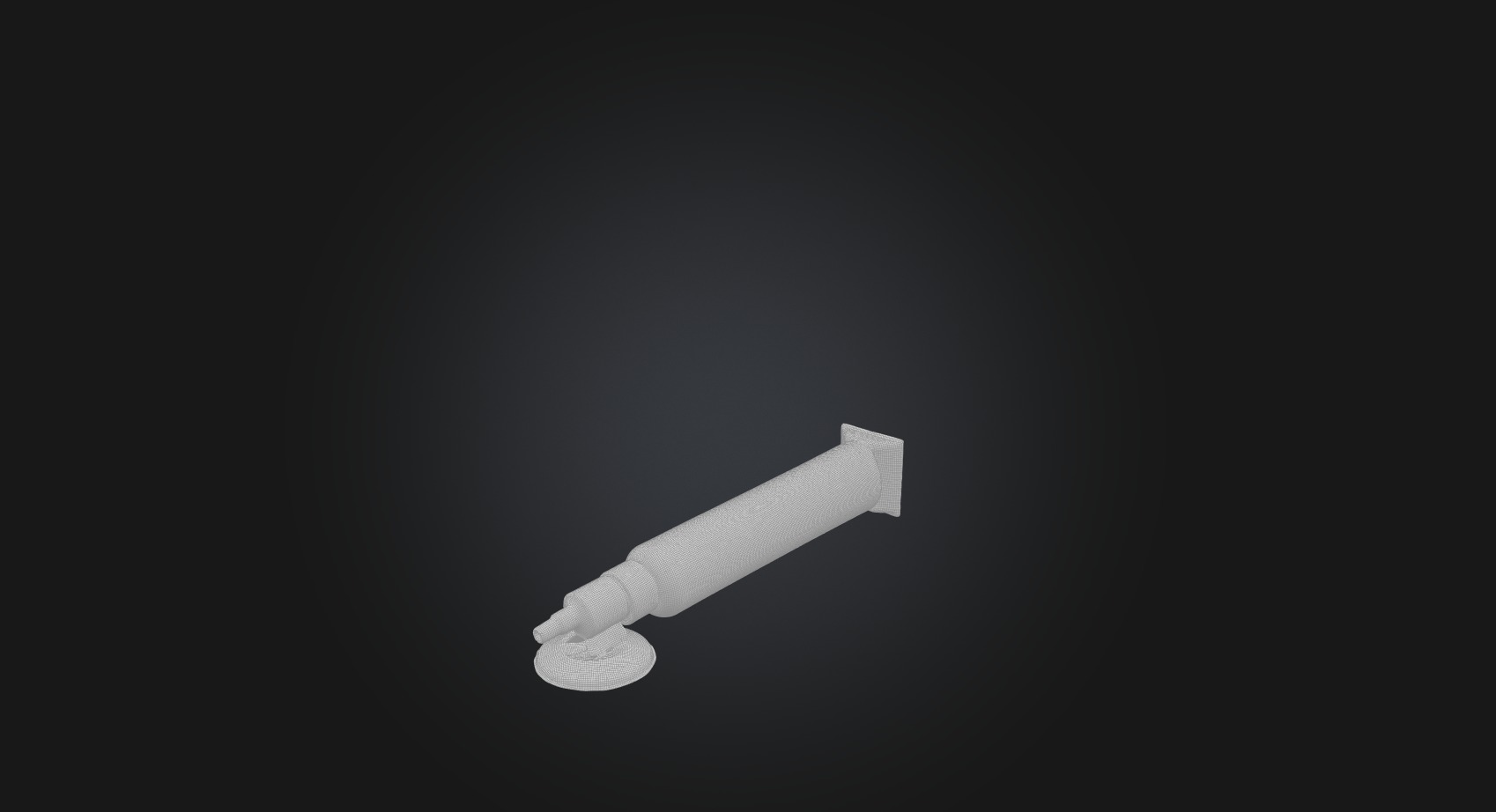 cream medicine Low-poly 3D model_6