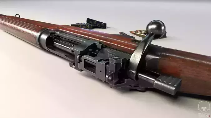 Lee-Enfield N4 Mk 1 Low-poly 3D model