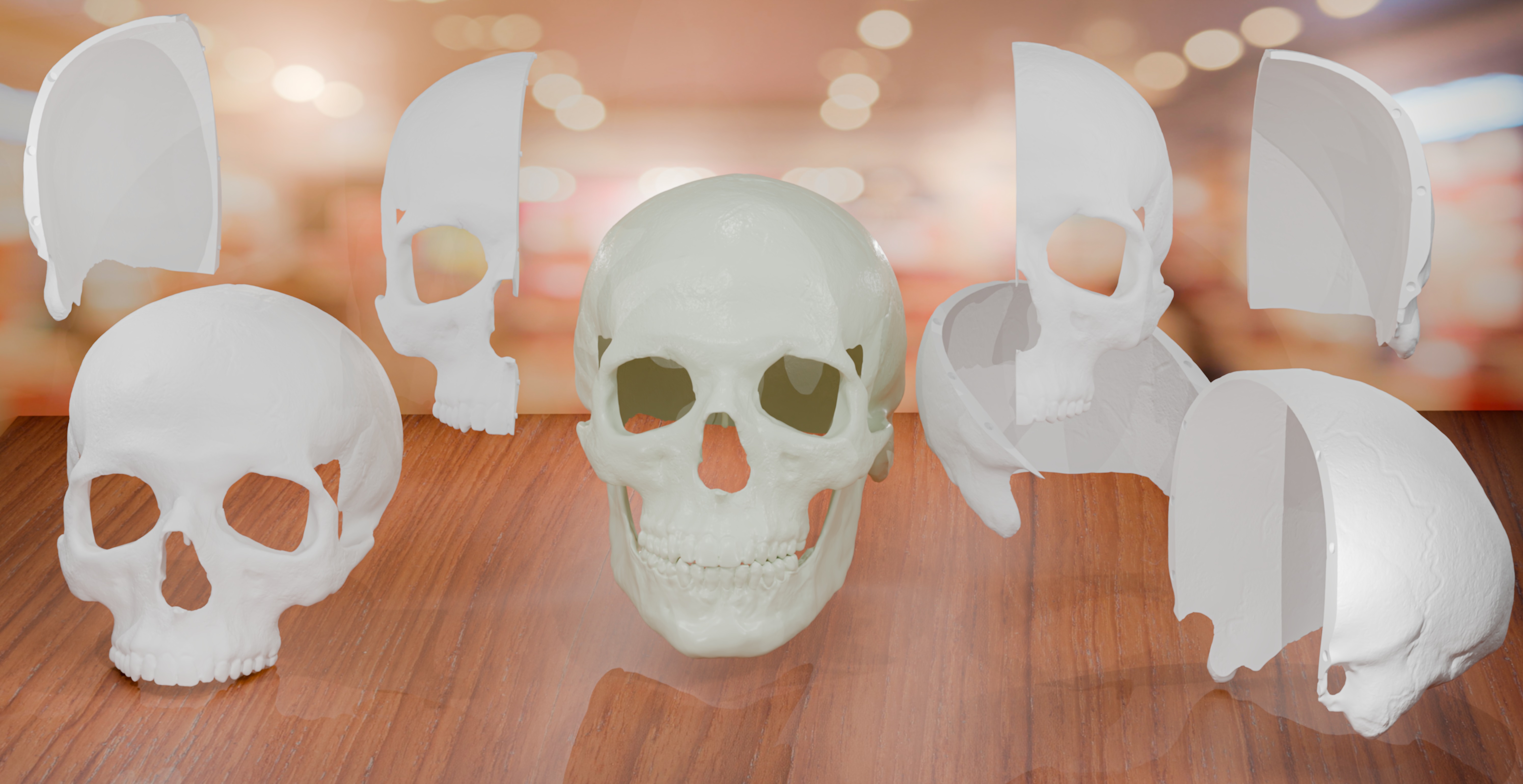 Skull Mask Cosplay 3D print model_2