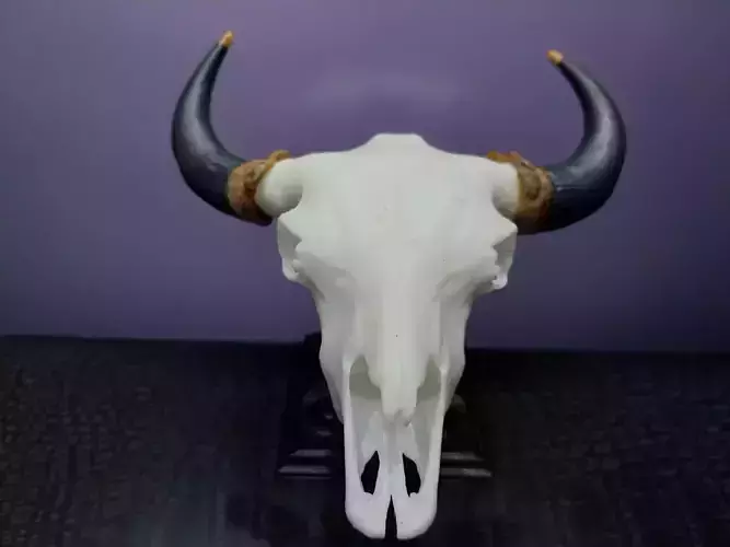 Mini beasts Bison buffalo skull