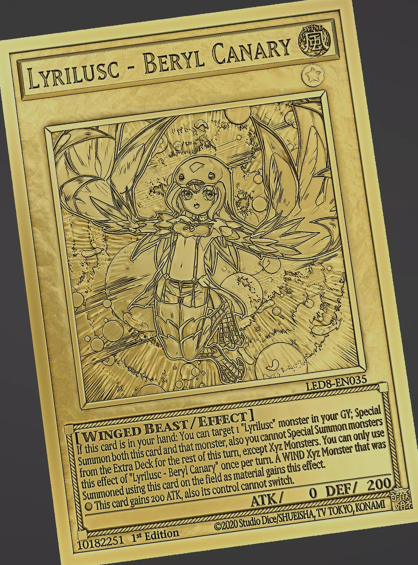 Lyrilusc - Beryl Canary - yu-gi-oh Free 3D print model