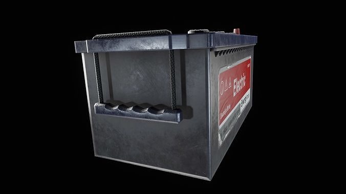 Cargo Battery Low-poly 3D model 4