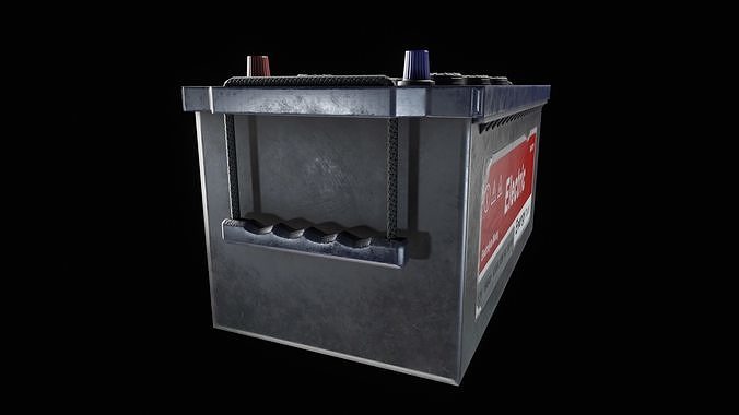 Cargo Battery Low-poly 3D model 5