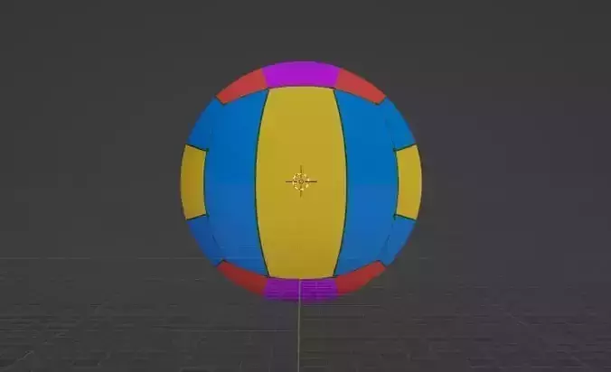 Volleyball Low-poly 3D model