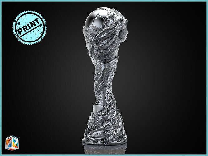 Arab Gulf cup trophy award  3D model