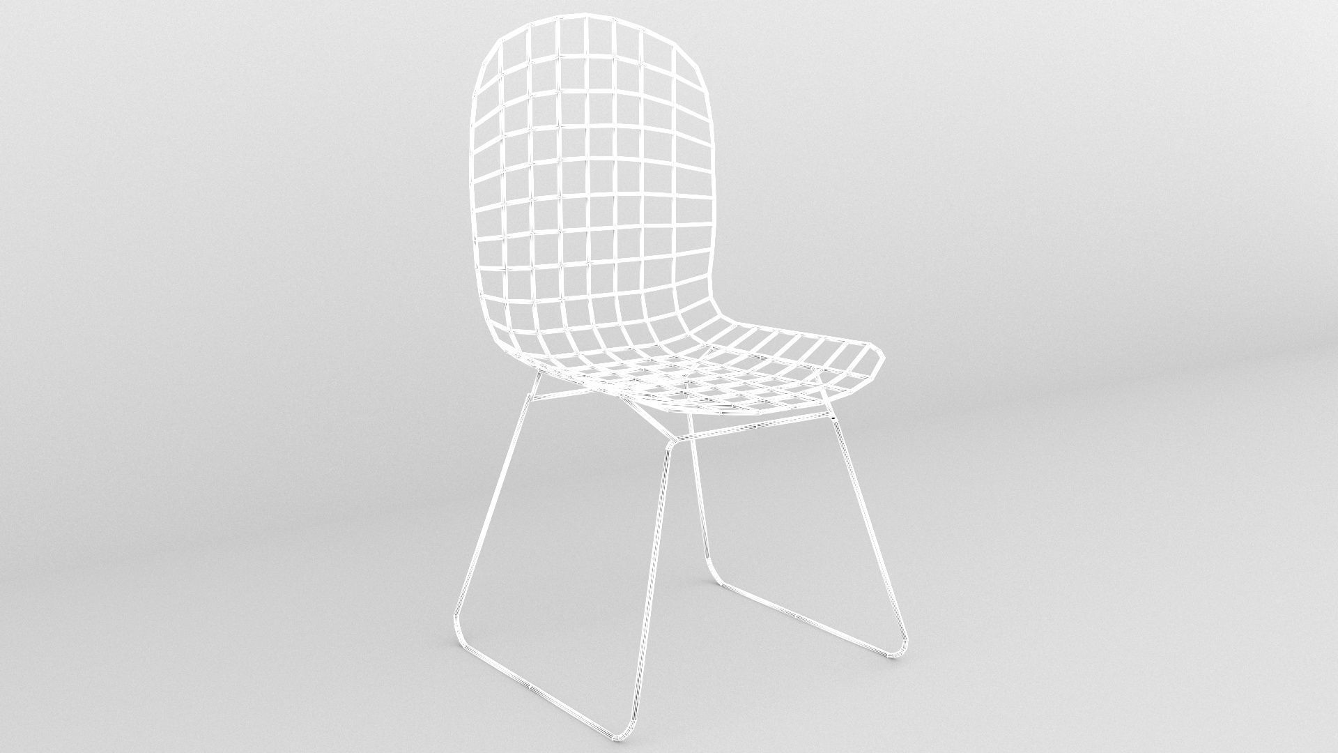 Wire Chair for 3ds Max Free 3D model_3