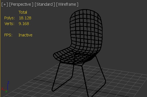 Wire Chair for 3ds Max Free 3D model_4