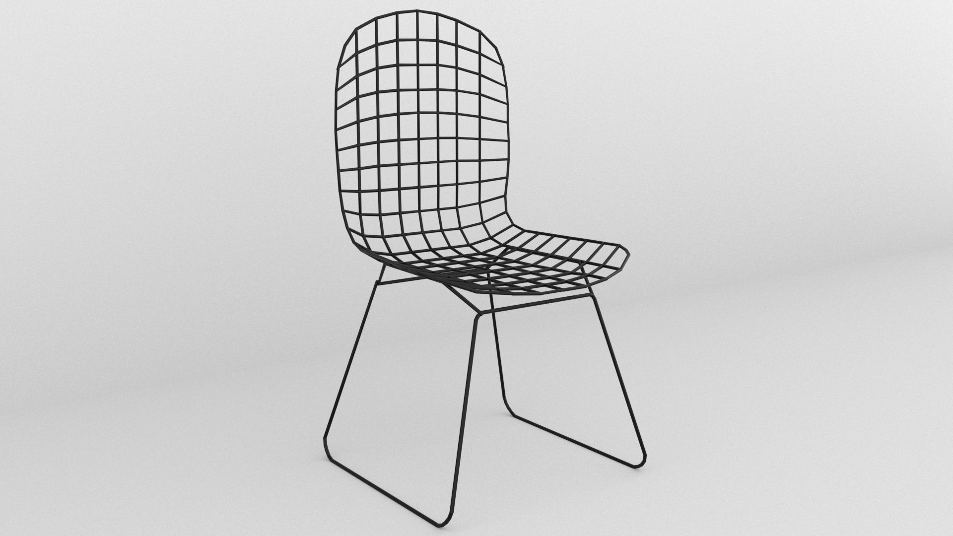 Wire Chair for 3ds Max Free 3D model_1