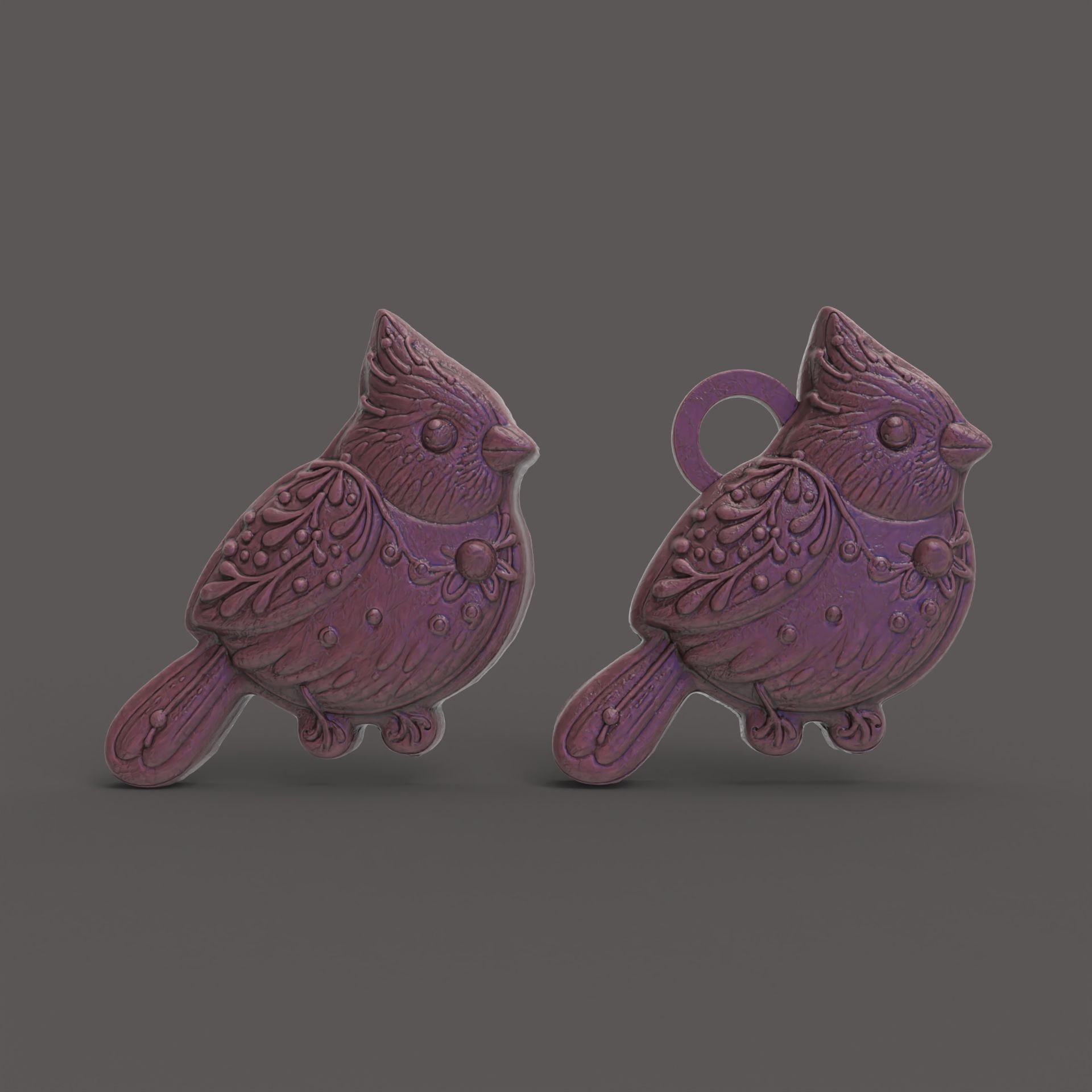 bird cookie decor 3D print model_2