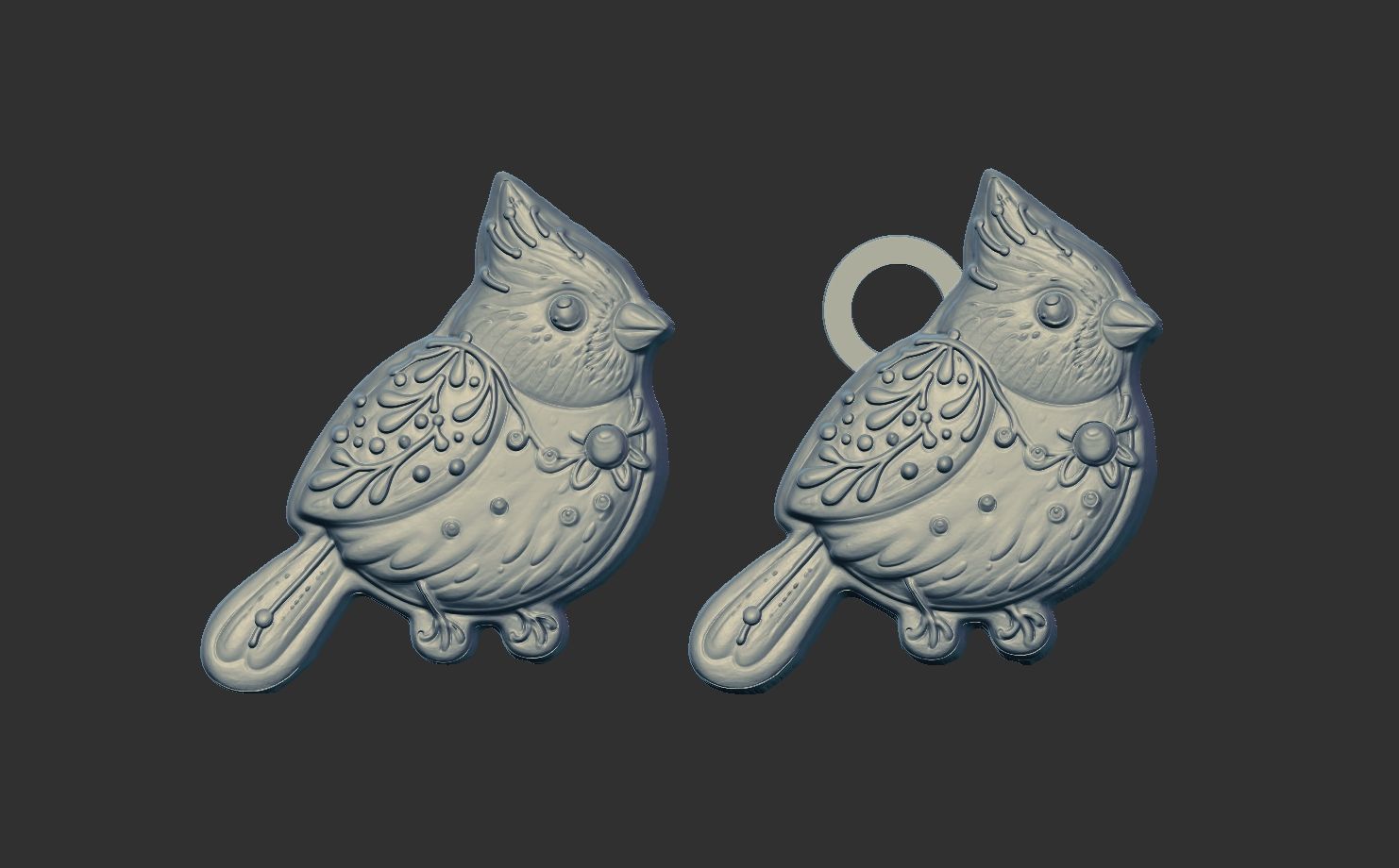 bird cookie decor 3D print model_4