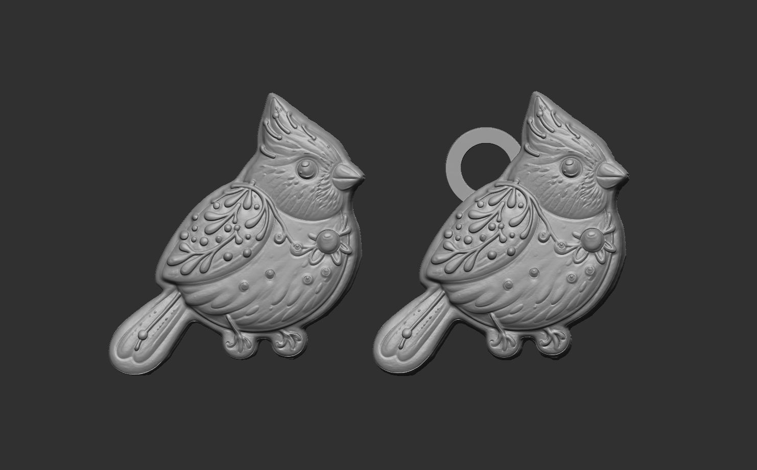 bird cookie decor 3D print model_5