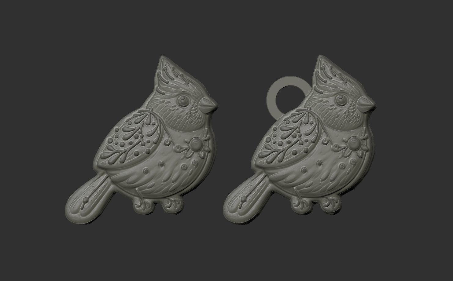 bird cookie decor 3D print model_7